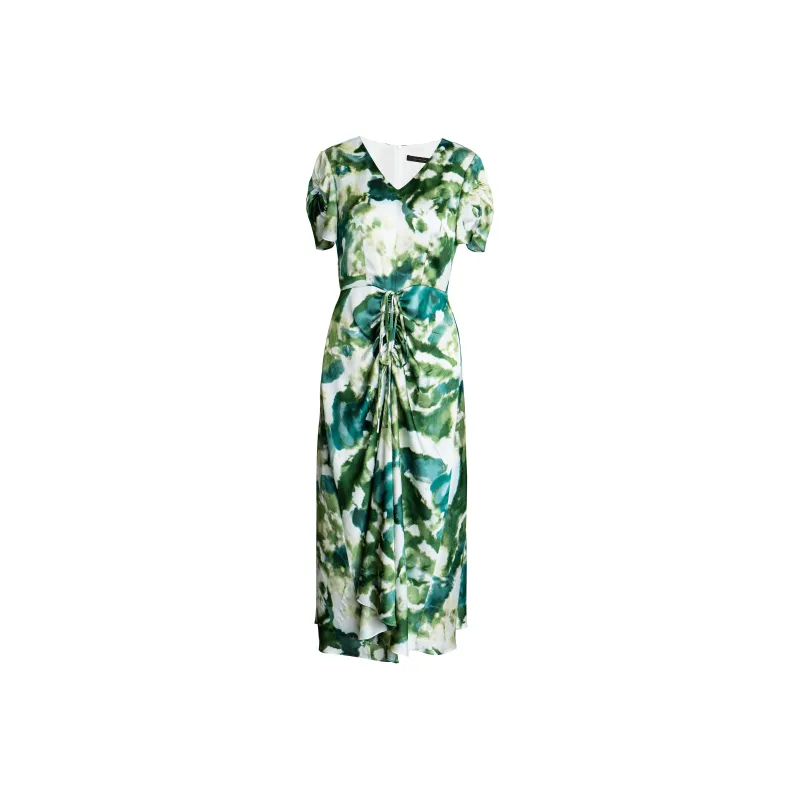ROEYSHOUSE Short Sleeved Dresses Women's Green-0