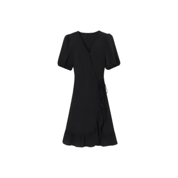 AHDO Short Sleeved Dress Women's Black