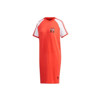 Adidas Neo Short Sleeved Dresses Women's Red