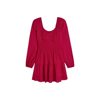 Hollister Long-Sleeved Dresses Women's Rose Red