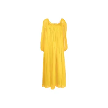 Chloé Long Sleeved Dresses Women's Yellow