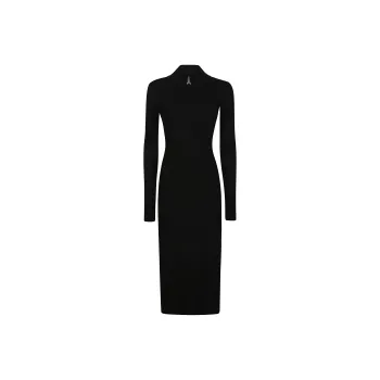 Patrizia Pepe Logo charm Midi Dress