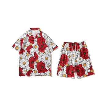 BEAR UNION Shirt Matching Set Unisex Red