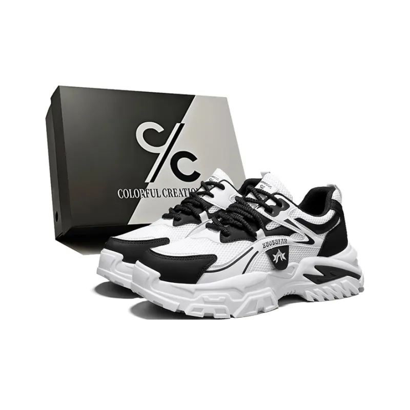 Colorful Creations Height Increasing Abrasion Resistant Lightweight Slip Resistant Low Top Chunky Sneakers Men's-12