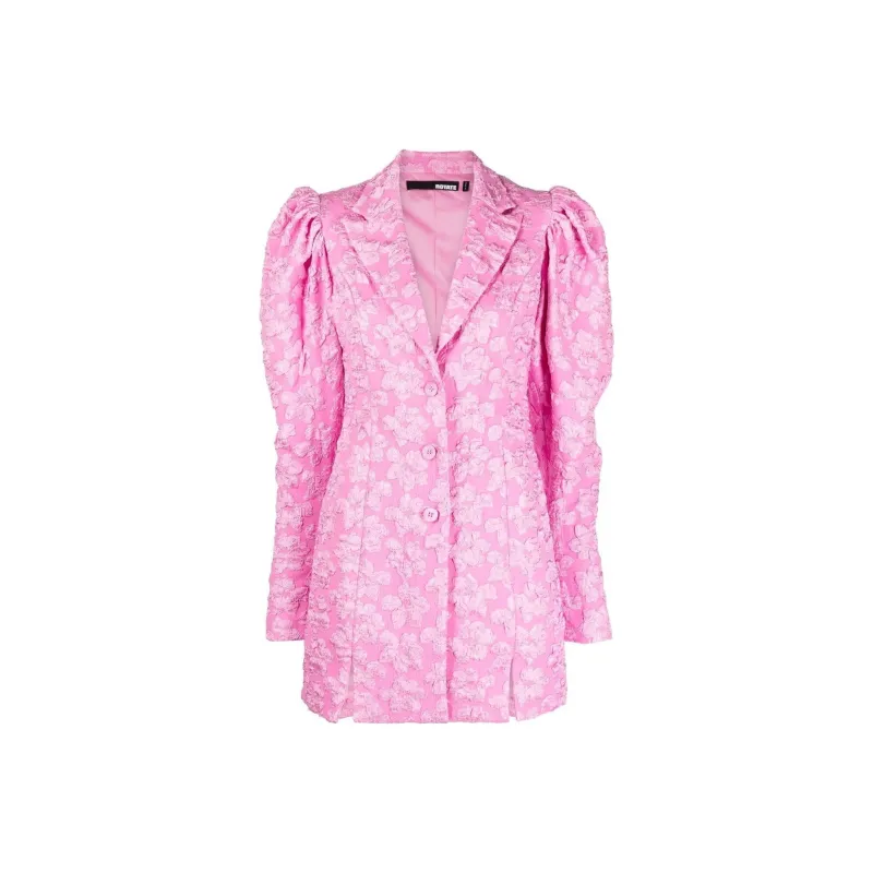Rotate Floral-print Puff-sleeve Minidress-0