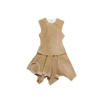 Acne Studios SS24 Sleeveless Dress Women's Cool Beige