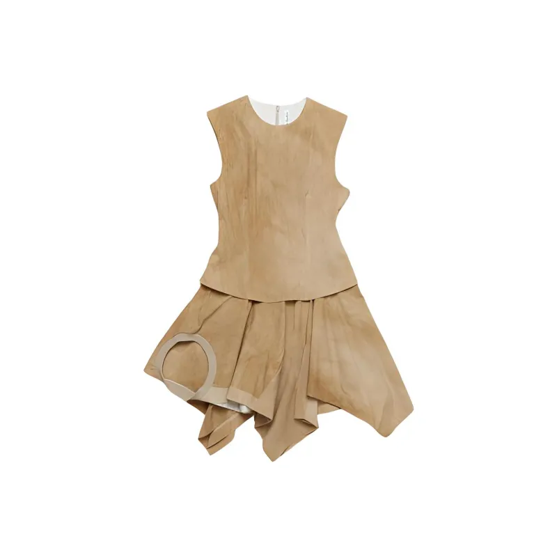 Acne Studios SS24 Sleeveless Dress Women's Cool Beige-0