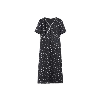 ZCDECO Short Sleeved Dress Women's Black