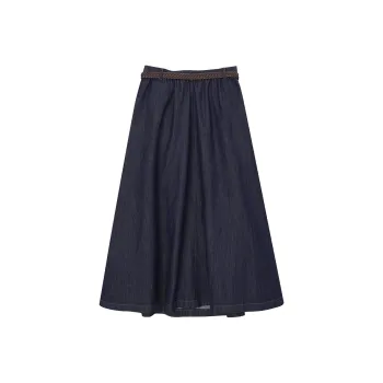 Fragment Women's Long Skirts & Dresses Women's Denim Blue
