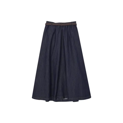 Fragment Women's Long Skirts & Dresses Women's Denim Blue