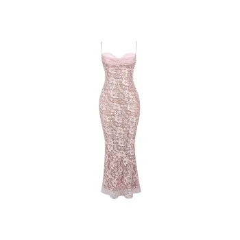 HOUSE OF CB AZZURRA Slip Dresses Women's Rose/Rose