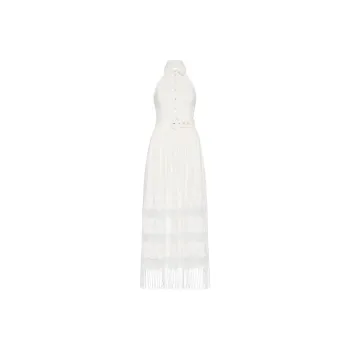 REBECCA VALLANCE SS24 Sleeveless Dress Women's Ivory White