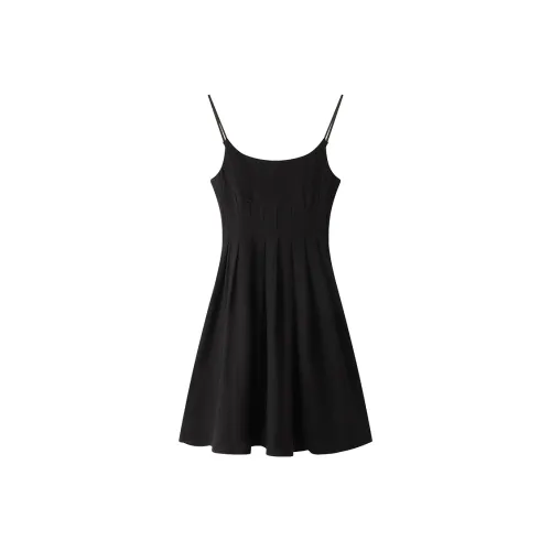 THE SEA LIFE Slip Dress Women's Black Mage