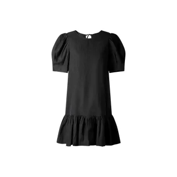 THE SEA LIFE Short Sleeved Dress Women's Black Mage