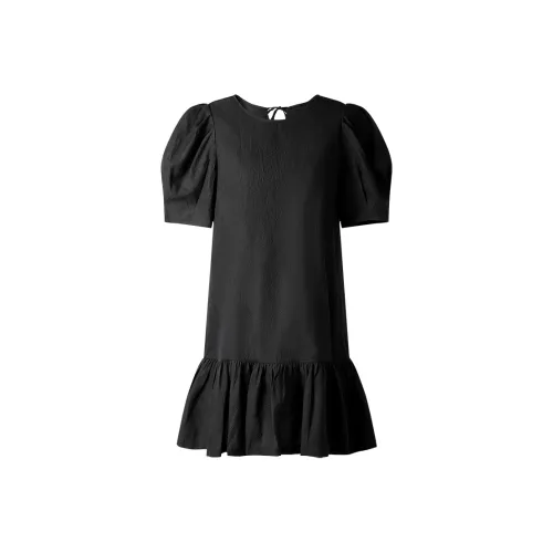 THE SEA LIFE Short Sleeved Dress Women's Black Mage