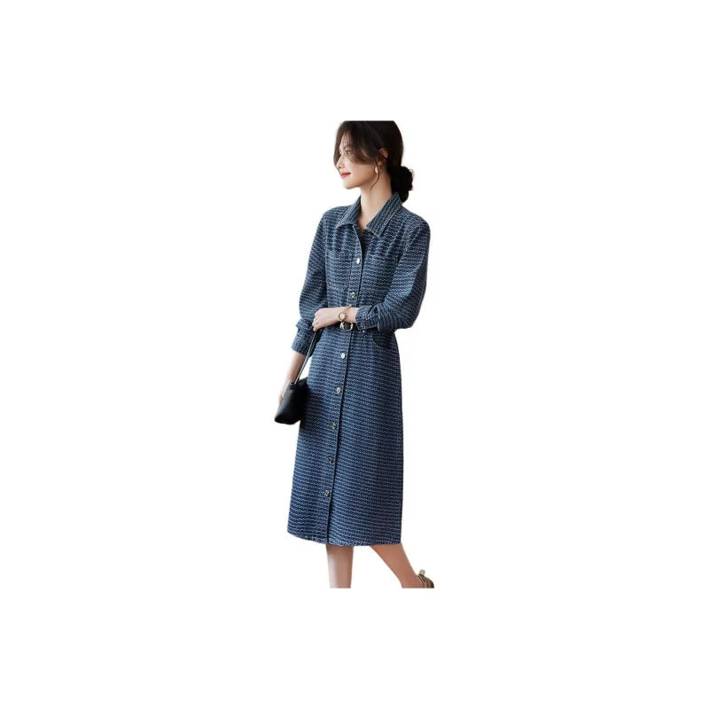XWI Long Sleeved Dress Women's Light Blue-0