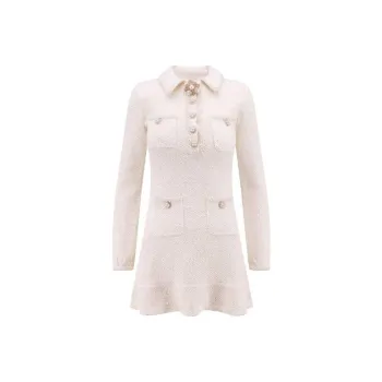 Self portrait Long Sleeved Dresses Women's White