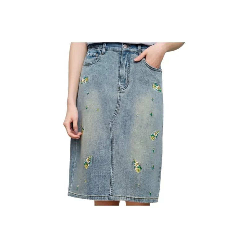 KAISER Denim Long Skirts Women's Blue-0