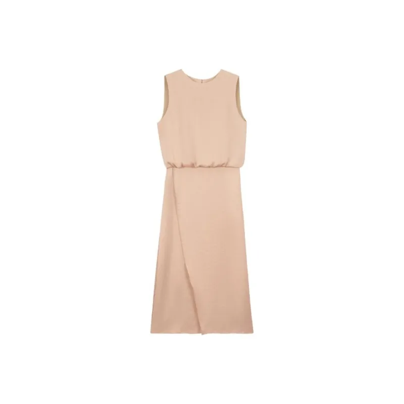 THEORY Sleeveless Dress Women's Pink Ceramic-0
