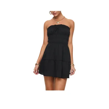PRINCESS POLLY JOIE STRAPLESS MINI DRESS Sleeveless Dress Women's BLACK/Black