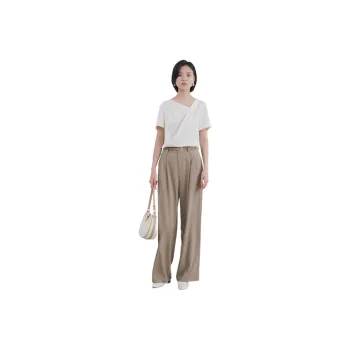 IHIMI SS24 Casual Suit Women's Jade White+Khaki
