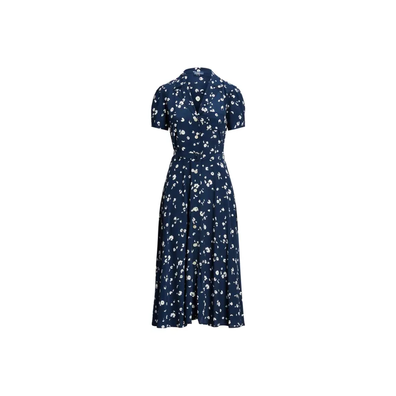 Polo Ralph Lauren Floral-print Belted Shirt Dress-0