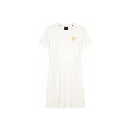 Skechers Sports Alliance Series Short Sleeved Dresses Women's Marshmallow White