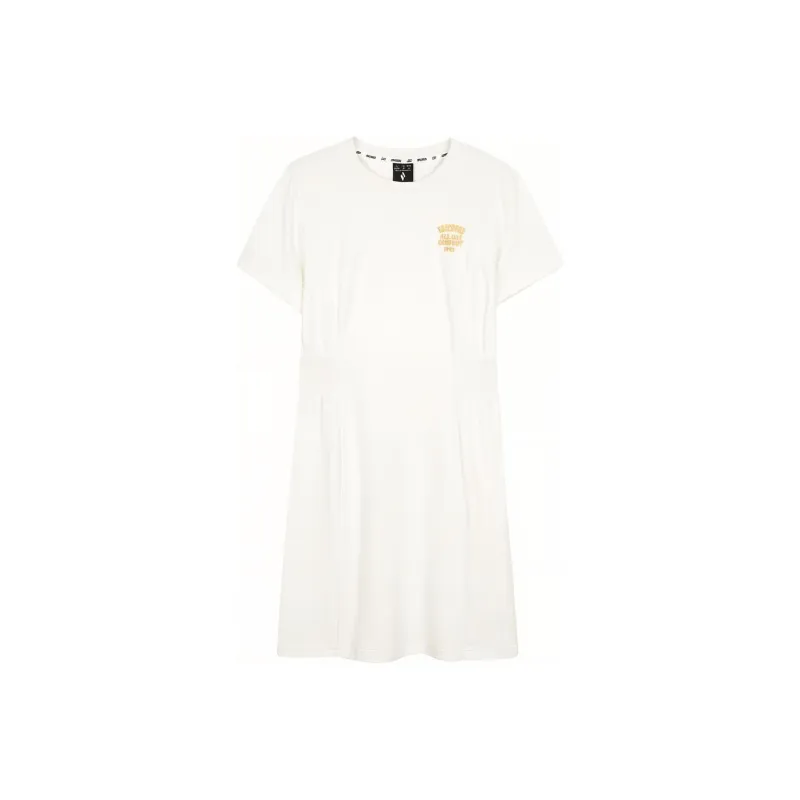 Skechers Sports Alliance Series Short Sleeved Dresses Women's Marshmallow White-0