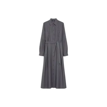 WEEKEND MaxMara Etiopia Collection Long-Sleeved Dresses Women's Gray