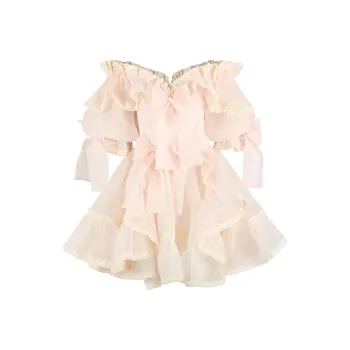 Selkie Collection Short Sleeved Dresses Women's Light Pink