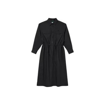 LACOSTE Long Sleeved Dresses Women's Black