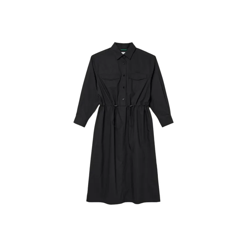 LACOSTE Long Sleeved Dresses Women's Black-0