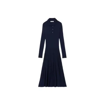 LACOSTE Knitted Midi Dress