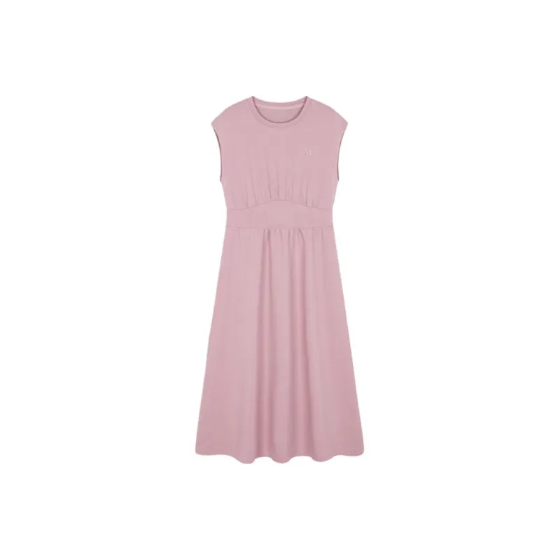 Mo Han Yi Mei Sleeveless Dress Women's Pink-0