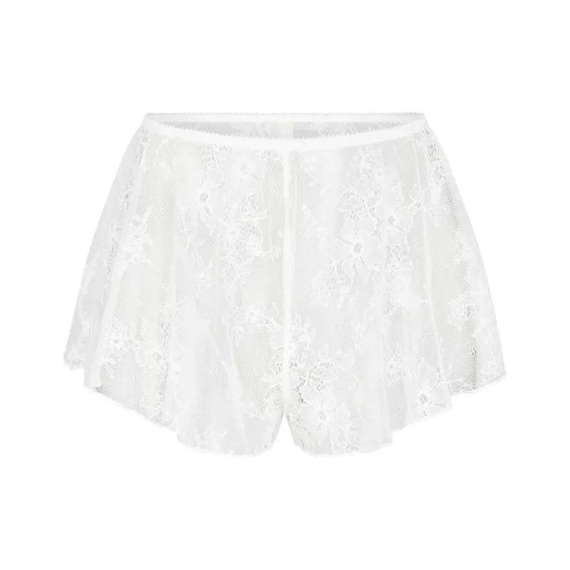 SKIMS ULTRA FINE LACE TAP SHORT Casual Shorts Women's MARBLE/Marble-0