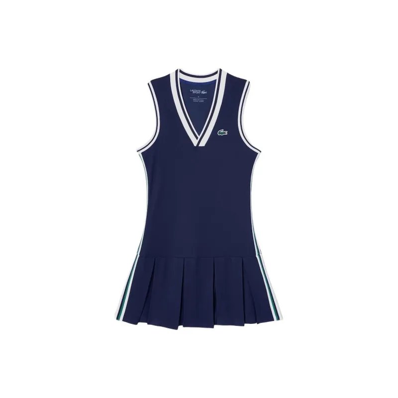 LACOSTE Sleeveless Dress Women's Marine Blue-0