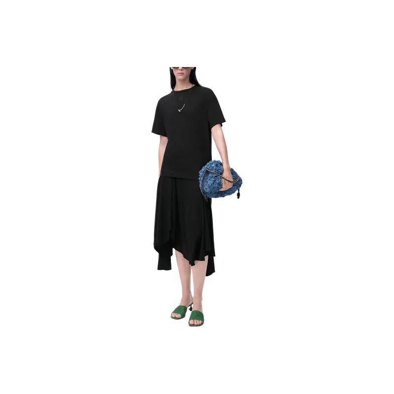 LOEWE Paula's Ibiza Short Sleeved Dress Women's Black-0