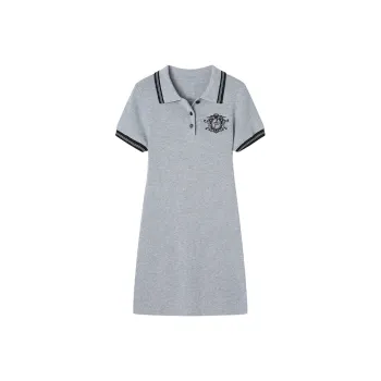 ANDREA MARTIN Short Sleeved Dress Women's Gray