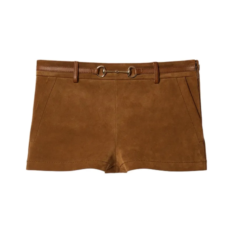 GUCCI SS25 Casual Shorts Women's Brown-0