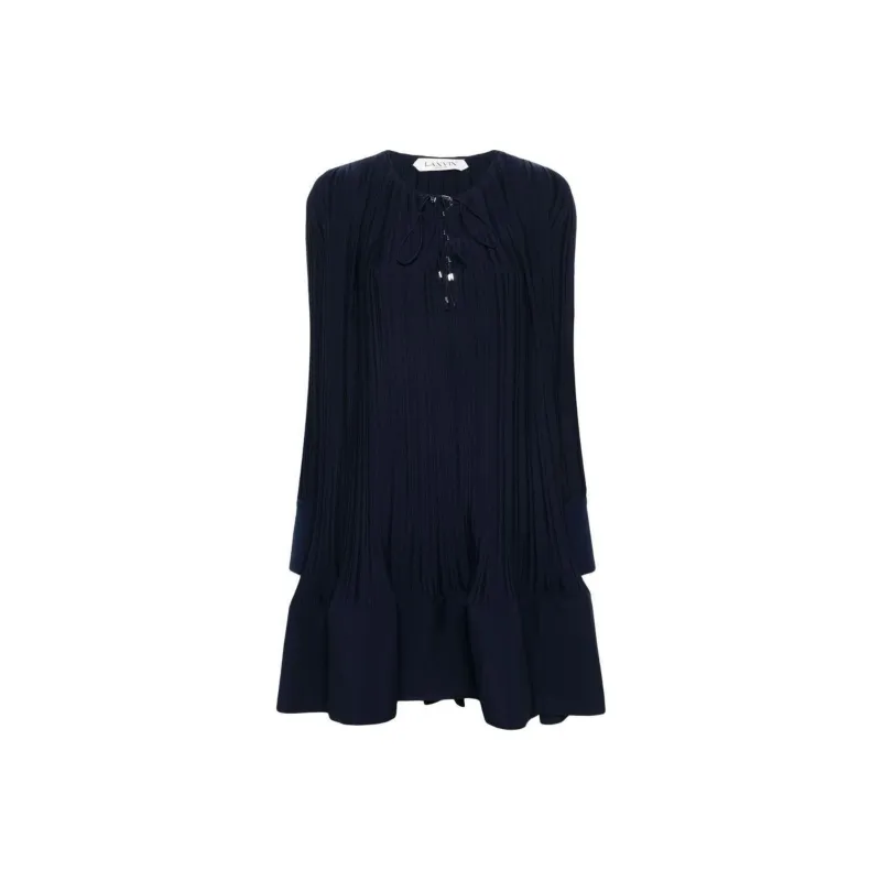 Lanvin Pleated Midi Dress-0