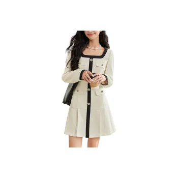 WESTLINK Long Sleeved Dress Women's Ecru