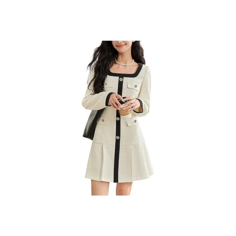 WESTLINK Long Sleeved Dress Women's Ecru-0
