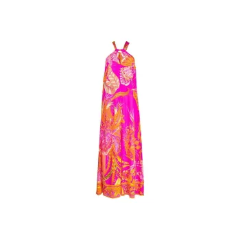 Camilla Abstract-pattern Print Silk Dress