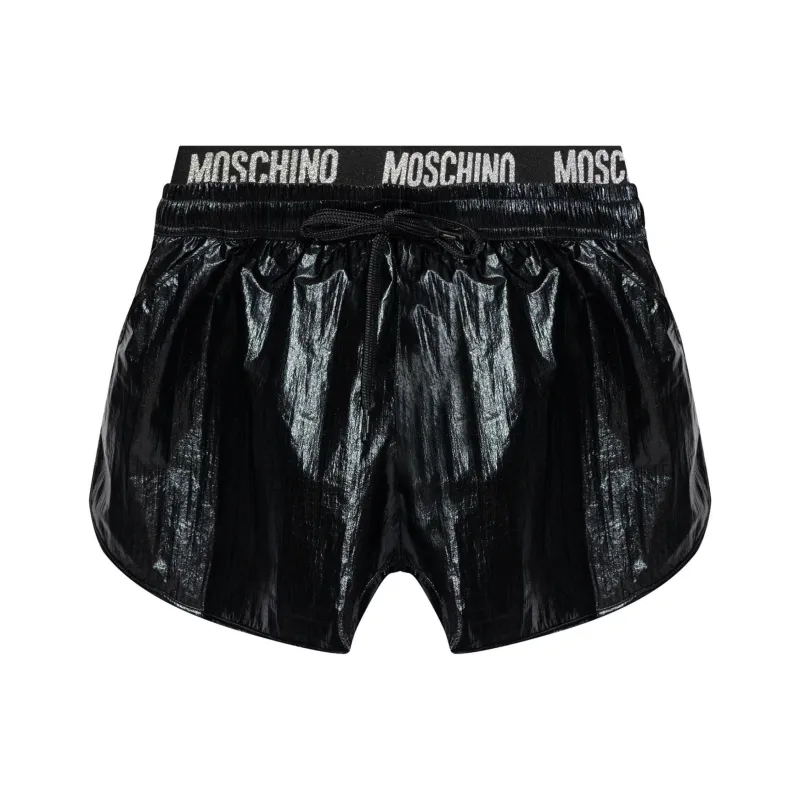 MOSCHINO Logo Band Drawstring Swim Shorts-0