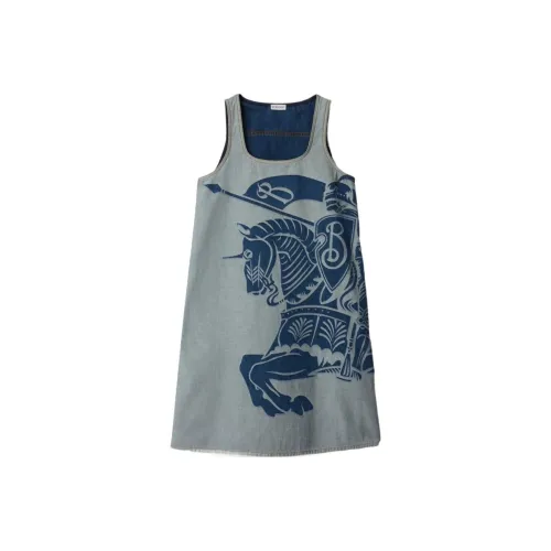 Burberry Slip Dress Women's Denim Blue