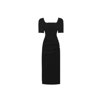 DPLAY Short Sleeved Dress Women's Classic Black