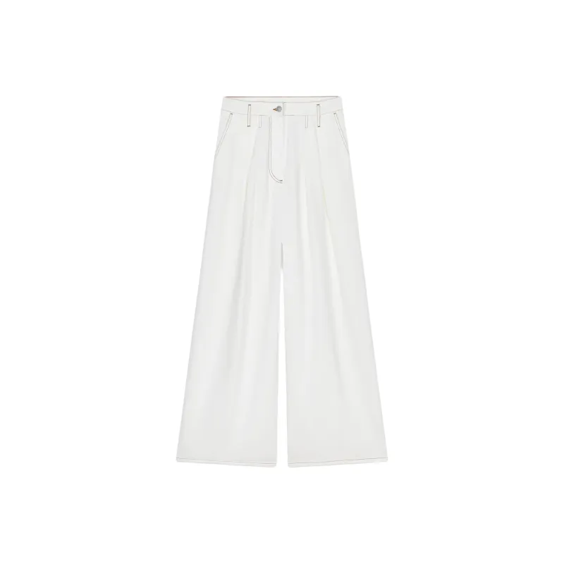 DRIES VAN NOTEN Pleated Palazzo Pants-0