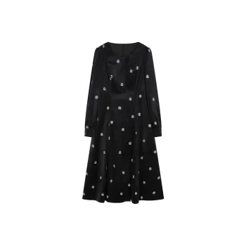 XWI Long Sleeved Dresses Women's Black