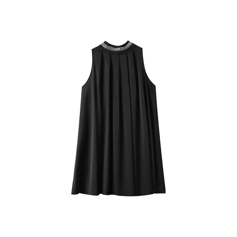 Adeworn Sleeveless Dresses Women's Black-0