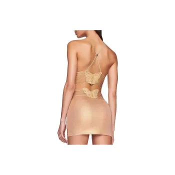 I.AM.GIA ELLERY MINI DRESS Slip Dress Women's GOLD/Gold